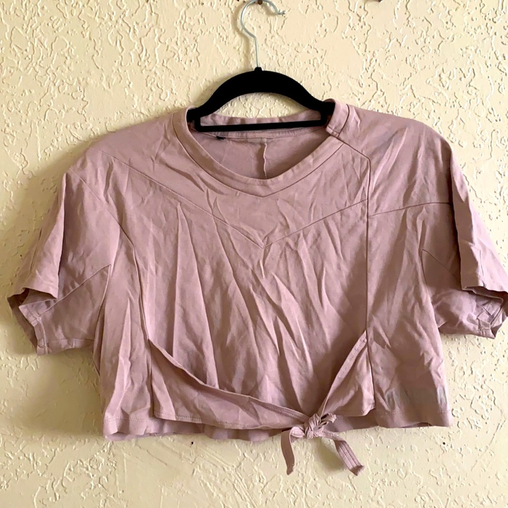 Gymshark Ori Crop Top Taupe Small